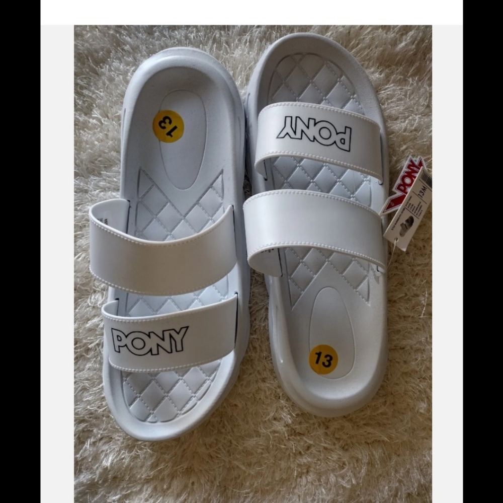PONY White Sandals Size 12 & 13